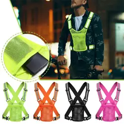 Cycling Reflective Vest High Visibility Safe Jacket For Night Riding Running Jogging Cycling Motorcycle Outdoor Sports Waistcoat
