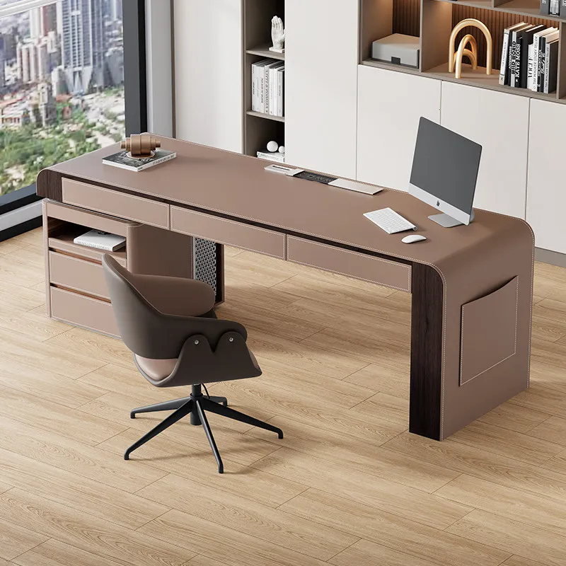 

L Shape Designer Office Table Aesthetic Luxury Writing Nordic Office Desk Workstations Specialty Scrivania Ufficio Furniture