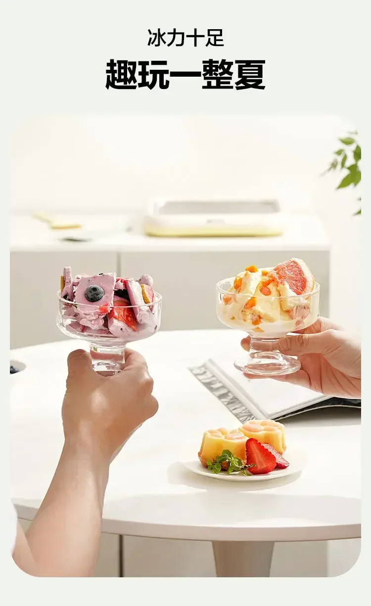 Fried yogurt machine Multifunctional household plug-in-free physical refrigeration Ice cream Fried ice pan Fried ice machine
