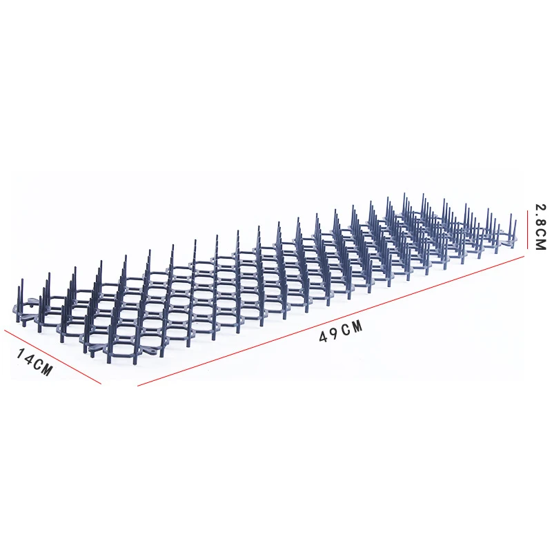 2Pcs Garden Prickle Strip Dig Stop Cat Repellent Deterrent Mat Spike Bird Repellent Thorn Spikes Net Fence Anti-Bird Device