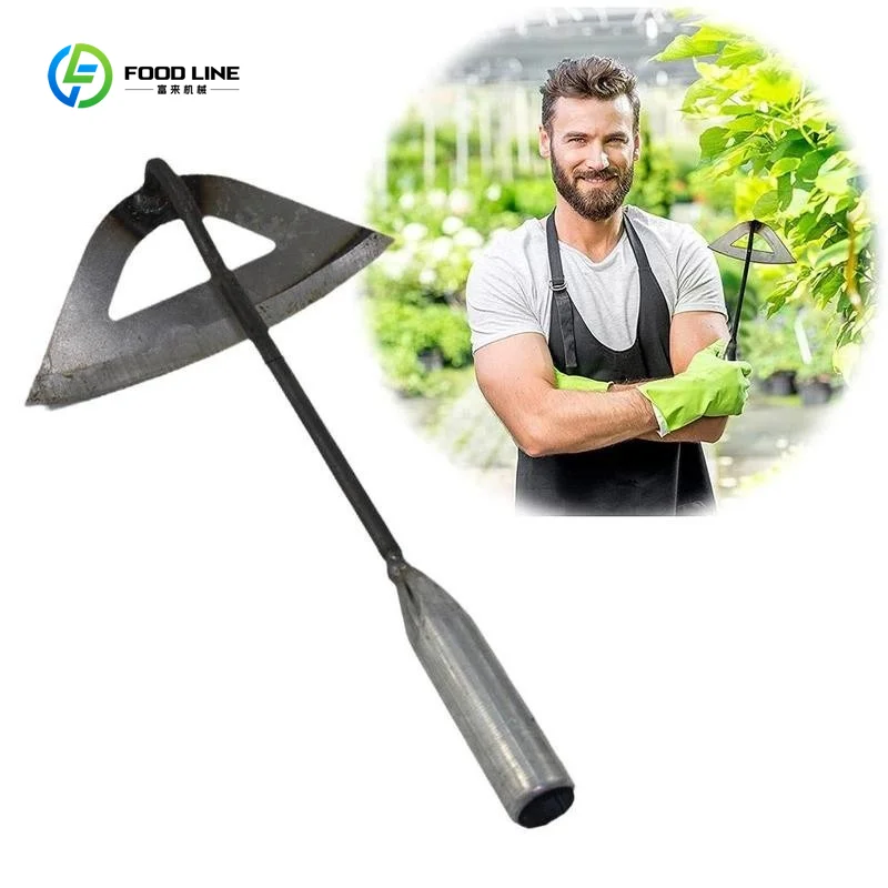 1pc All-steel Hardened Hollow Hoe Handheld Weeding Rake Planting Vegetable Farm Garden Agriculture Tool Weeding Accessories