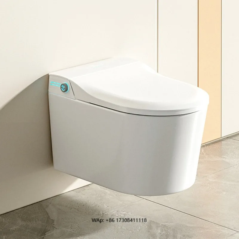 

High Quality Smart One-Piece WC Ceramic Toilet Electric Intelligent Auto Flush Remote Control P-Trap for Bathrooms
