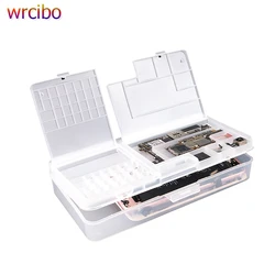 Wrcibo PVC Plastic BOX For Mobile Phone Motherboard IC Chip Parts Organizer Multifunction LCD Touch Screen Component Storage Box