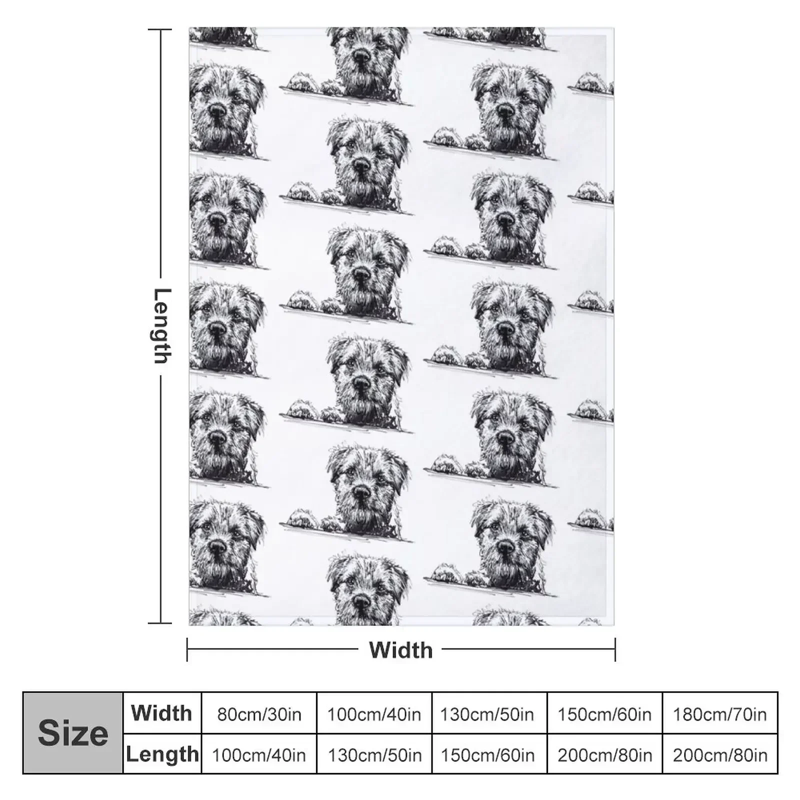 Border Terrier Throw Blanket Shaggy Decorative Sofa Summer Designers Blankets