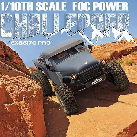 Rgt Rc Rock Crawler Ex86170 Pro 1 10th Scale Brushless Foc Power Remote Control Off Road Climbing Truck For Adult Hobbyists
