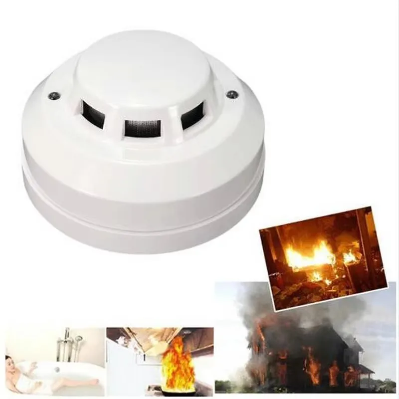 (1 PCS) Fire Control Alarm Detector GSM SMS Smoke Sensor Alarm Home security Protection Call number Detector For Free shipping