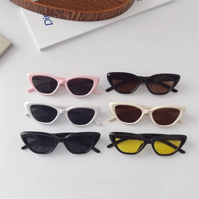 Fashion Children Cat's Eye Sunglasse Brand Designer Retro Boys Girls Eyeglasses Cute Baby Shade Eyewear Kids Sun Glasses UV400