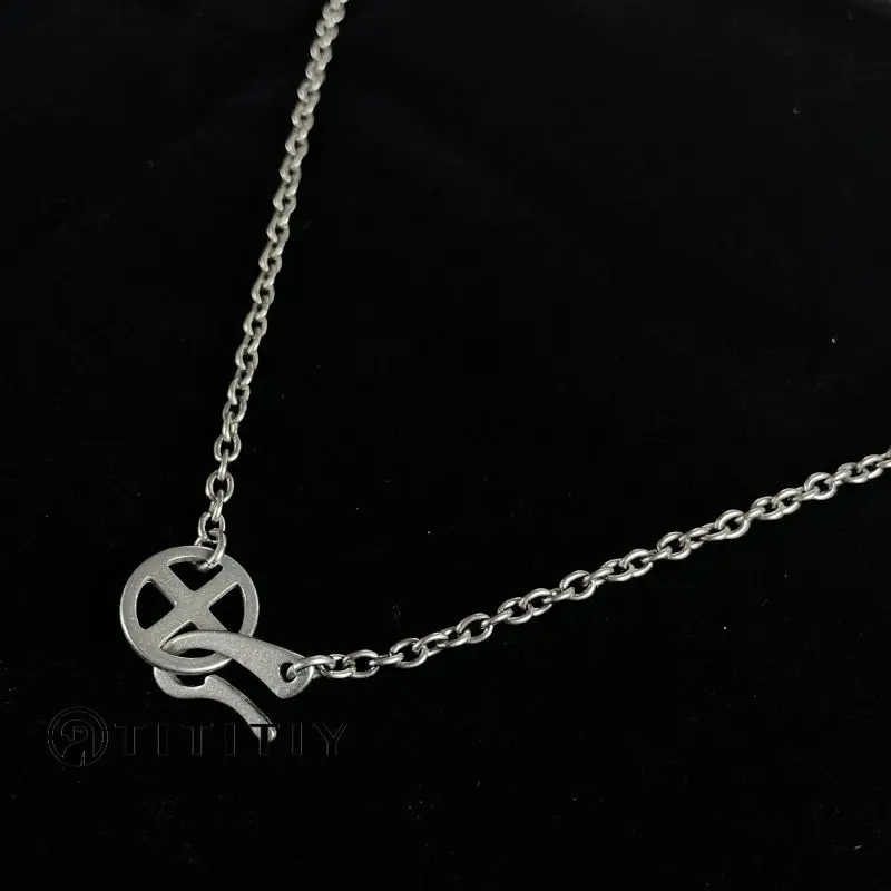 Pure Titanium Necklace O Type Chain Chain Ultra Light Anti Allergy Necklace Wide 3/3.5mm Neutral Skin Friendly Titanium Chain