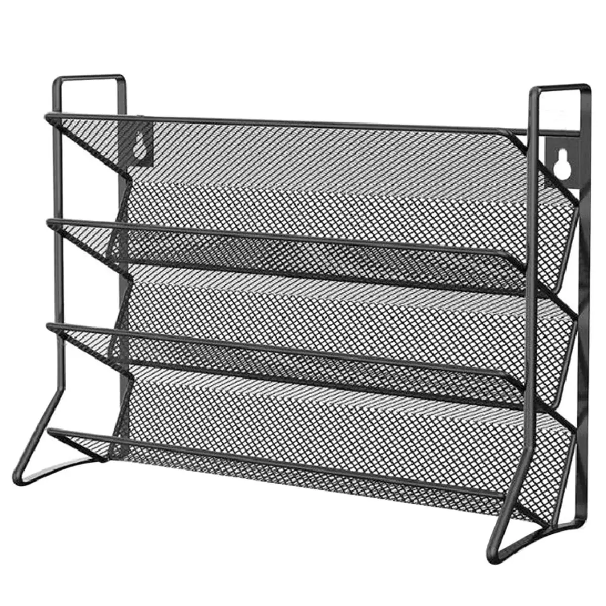 COFA 4 Layer Metal Seasoning Rack Kitchen Countertop Storage Rack - Brushed ,Perfect for Spice Jars Black