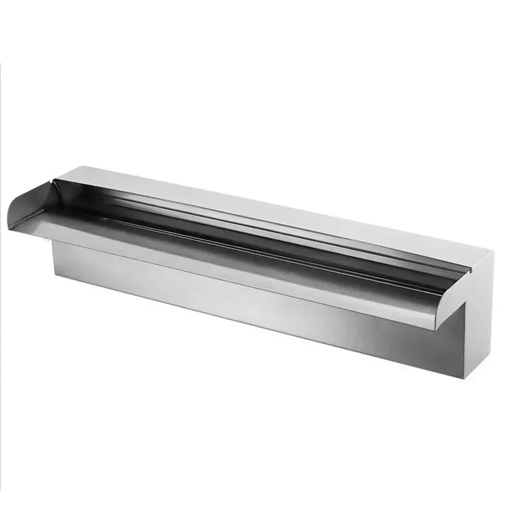 Water Wall Feature Stainless Steel Waterfall Fountain Ambience Flexible Installation Options Long-lasting Construction