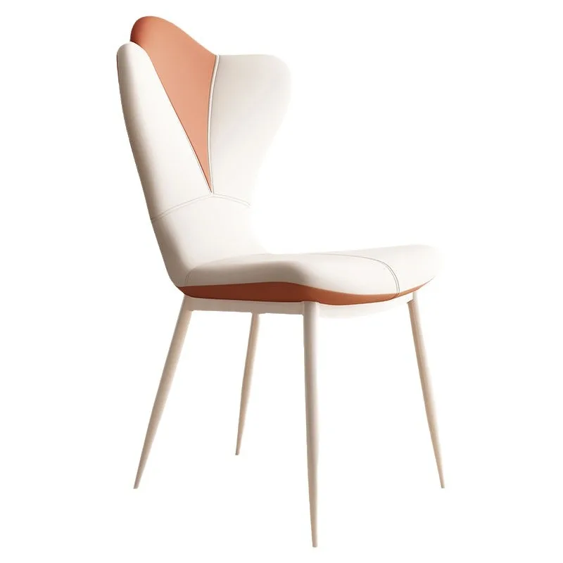 

French cream style dining chair, light luxury high-end backrest, modern minimalist makeup stool, bedroom small apartment