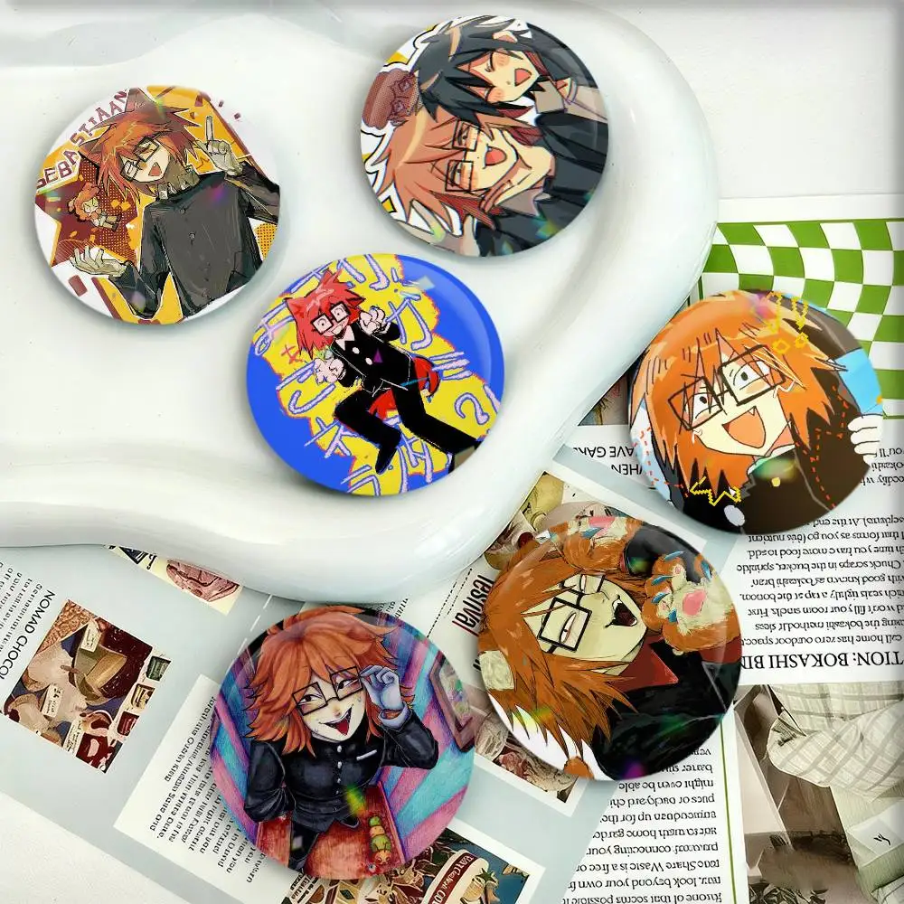 

R-Randal I-Ivory R-Ranfren Badges 25 32 44 58 75 mm Round Fans Collect Friends Gifts Brooch Souvenir