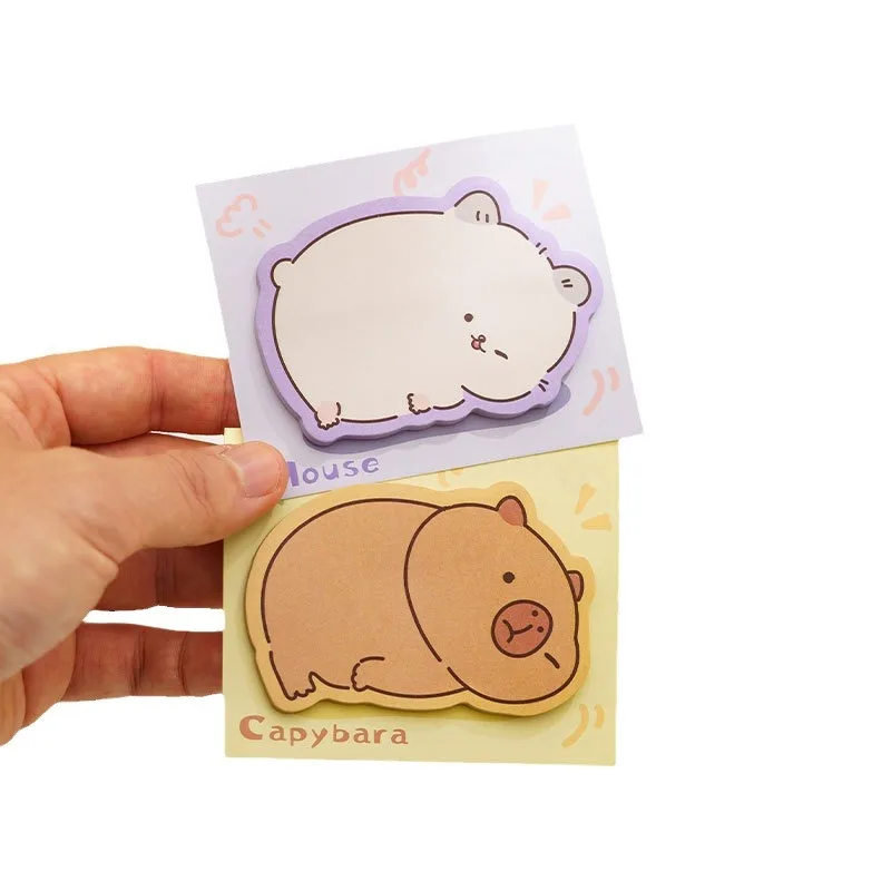 Cartoon Sticky Notes Decorative Critter Memo Pads Self-Adhesive Memo Pads Removable Cute Sticky Notes For Scrapbooking Back To