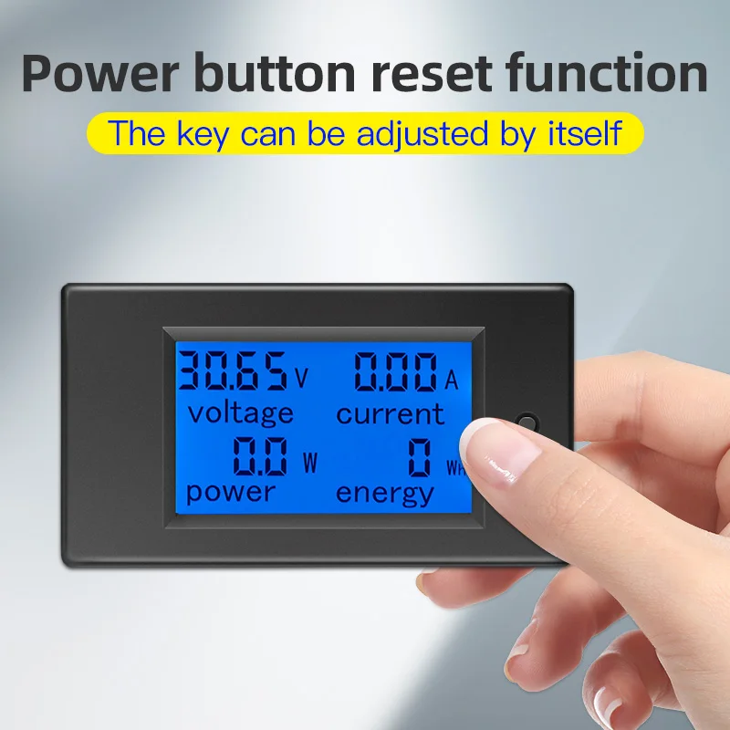 Upgrade USB PZEM051 100A Digital Wattmeter Voltmeter Ammeter DC 6.5-100V 4in1 LCD Voltage Current Power Energy Consumption Meter