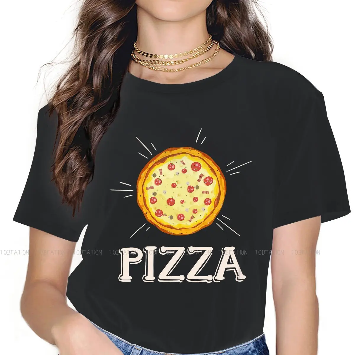 Pizza Food Special TShirt for Girl Foodies Comfortable Hip Hop Gift Idea  T Shirt Stuff