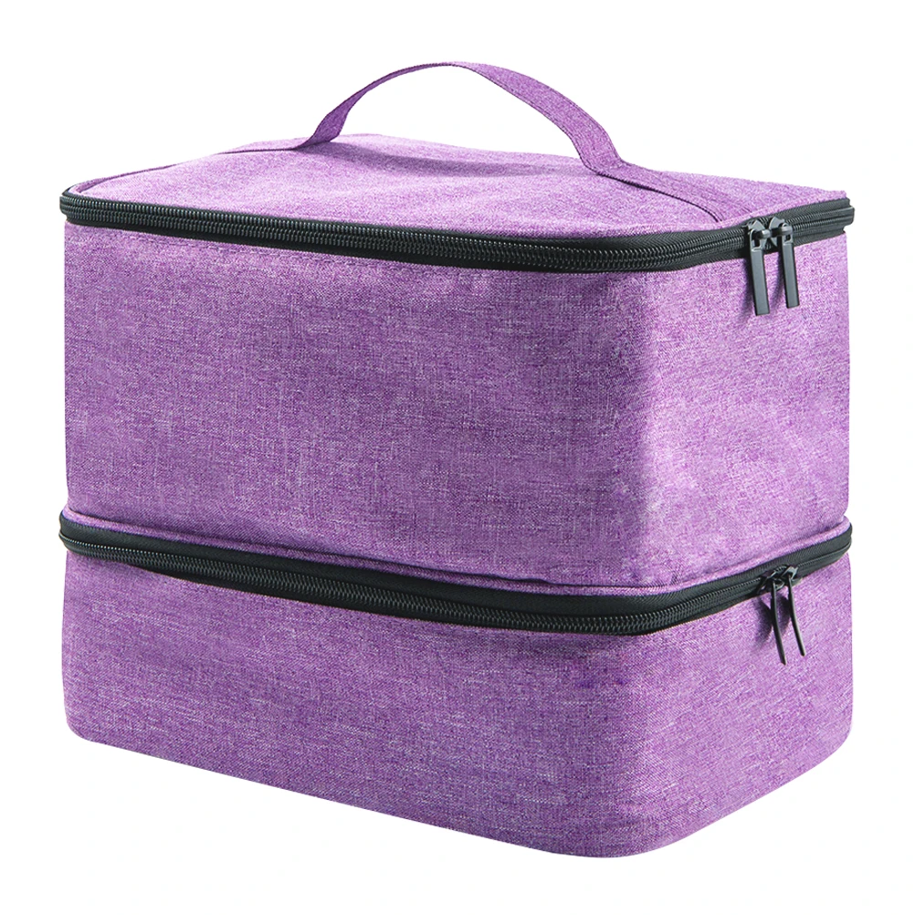 

Polish Organizer Bag Travel Portable Storage Makeup Nail Kit Case Elegant Organizer Box For Beauty Supplies