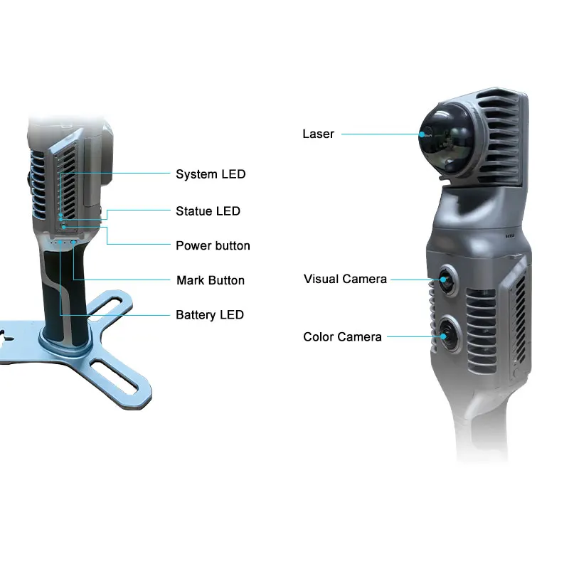 SLAM2000 Cheap Potable Handheld Mobile Long Range 360 Measure Lidar Mapping Sensor Scanner 3D Imaging