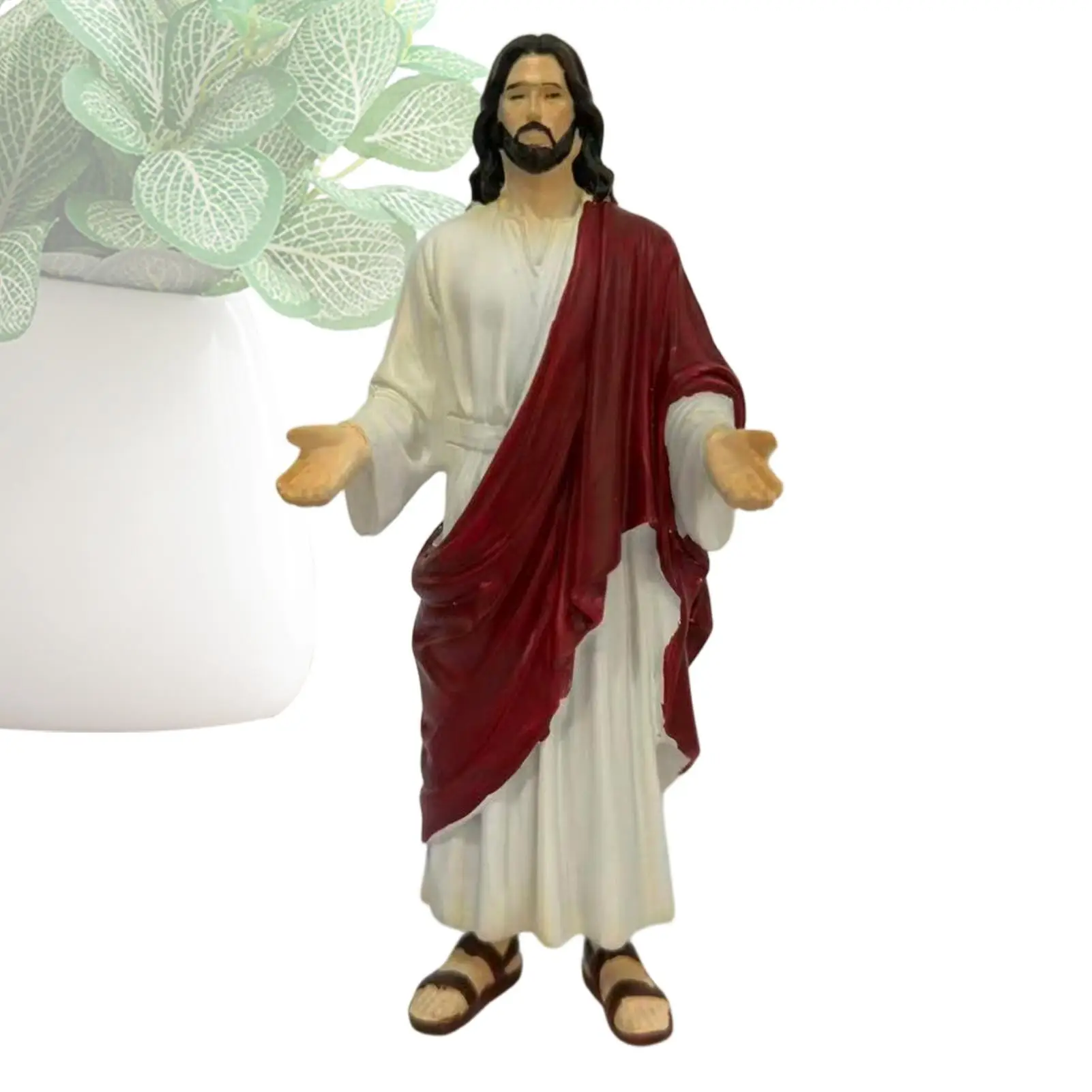 Collector's Edition Jesus Christ Resin Sculpture Savior Holy Figurine Collectible Spiritual Decor Ornament For Home Altar Prayer
