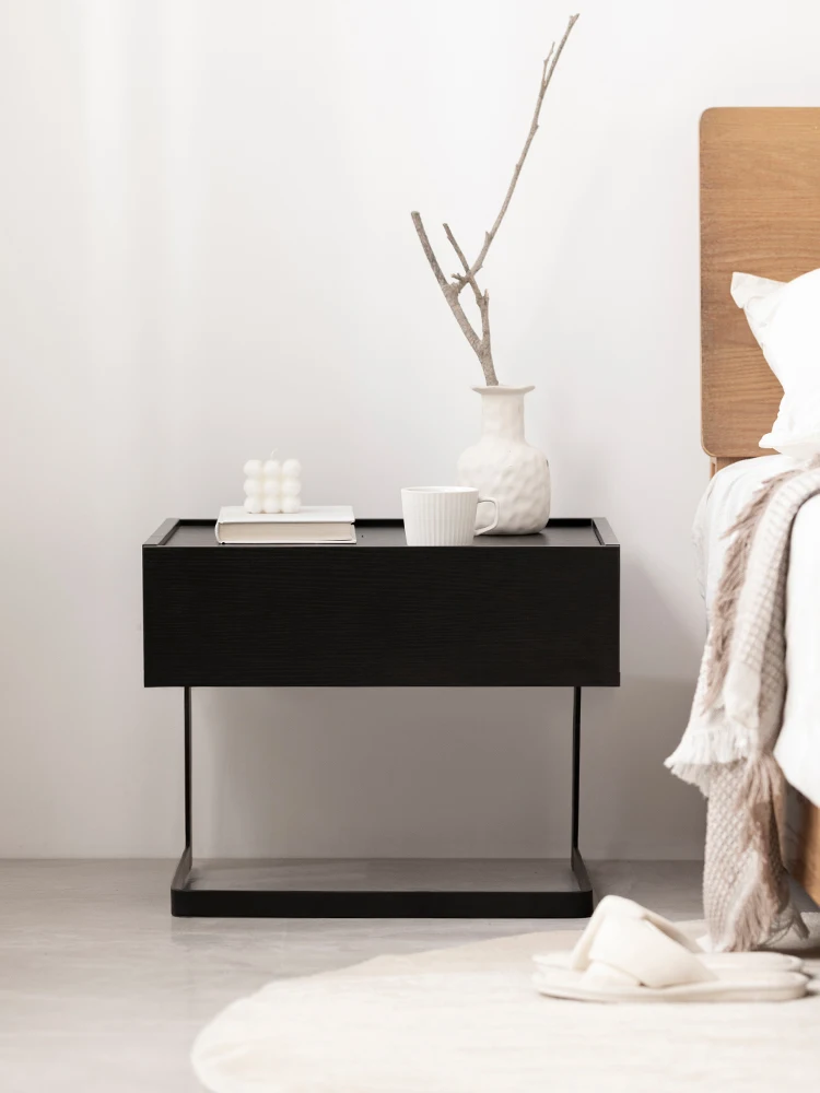 

Современный минималистичный подвесной прикроватный столик, спальня, скандинавский стиль, роскошный, Отличное ощущение, прикроватный шкаф с выдвижными ящиками,