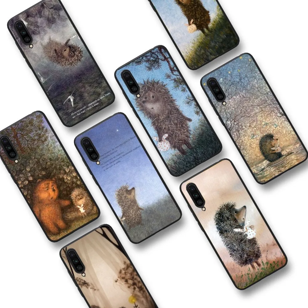 Bright Hedgehog In The Fog Phone Case For Xiaomi Mi 5X 8 9 10 11 12 Lite Pro 10T PocoX3pro PocoM3 Note 10 Pro Lite