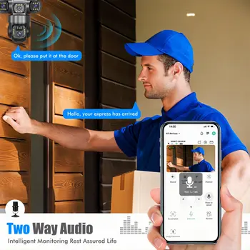 V380PRO 三鏡頭 WiFi 太陽能高清 15MP 360° 戶外防水 CCTV 夜視雙向語音攝影機 手機追蹤 IP 相機 10 最佳銷售 手機相機 - №3