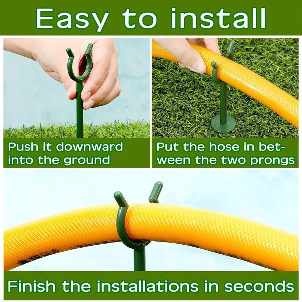 5/10Pcs Garden Hose Guide Nail Water Pipe Tubing Positioning Bracket Anti-skid Yard Lawn Irrigation Hose Spike Holder Bracket