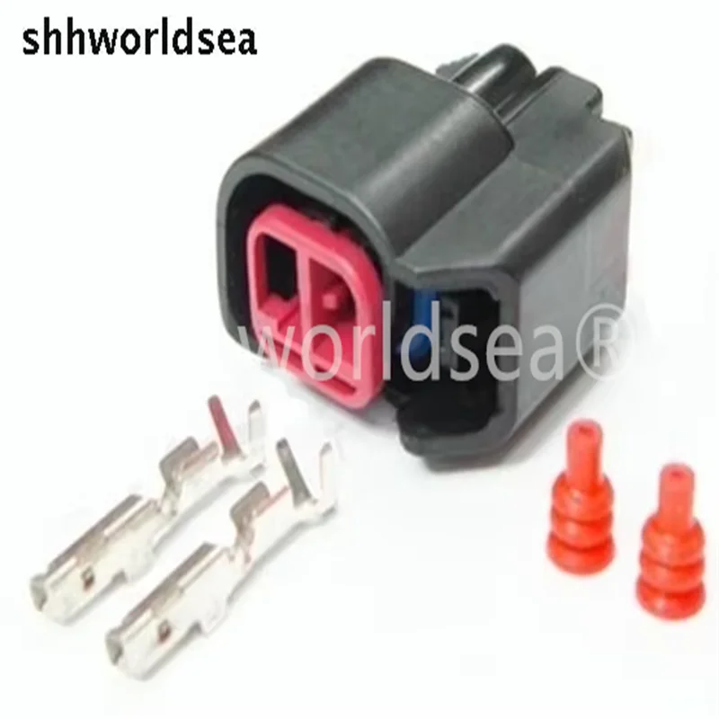Shhworldsea 10Sets 2 PIN 2Way For ev6 ev14  Fuel Injector Wire Connectors Waterproof Connector Plug
