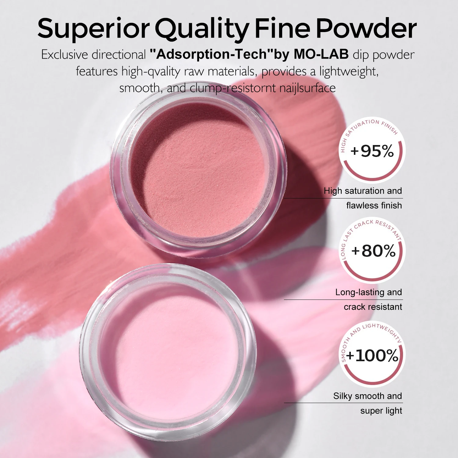 11pcs Dip Powder Nail Kit, 4 Colors Red Pink Dipping Powder Set and Base Top Coat Activator for Nail Home Salon Manicure