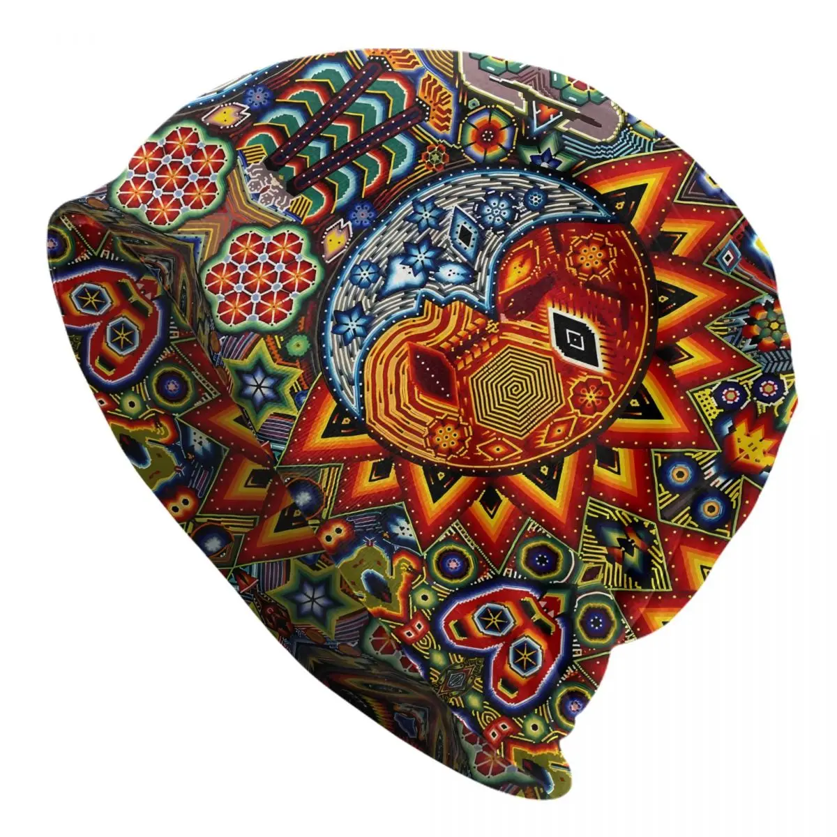 Huichol Totem Beanies Caps Hat Fashion Bonnet Hats Men