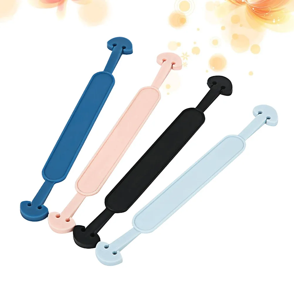 

20 шт. удлинителей для масок, эргономичные противоскользящие ремешки для ушей, комфортные повязки на голову для длительного ношения масок, цвета: небесно-голубой, черный, синий, розовый