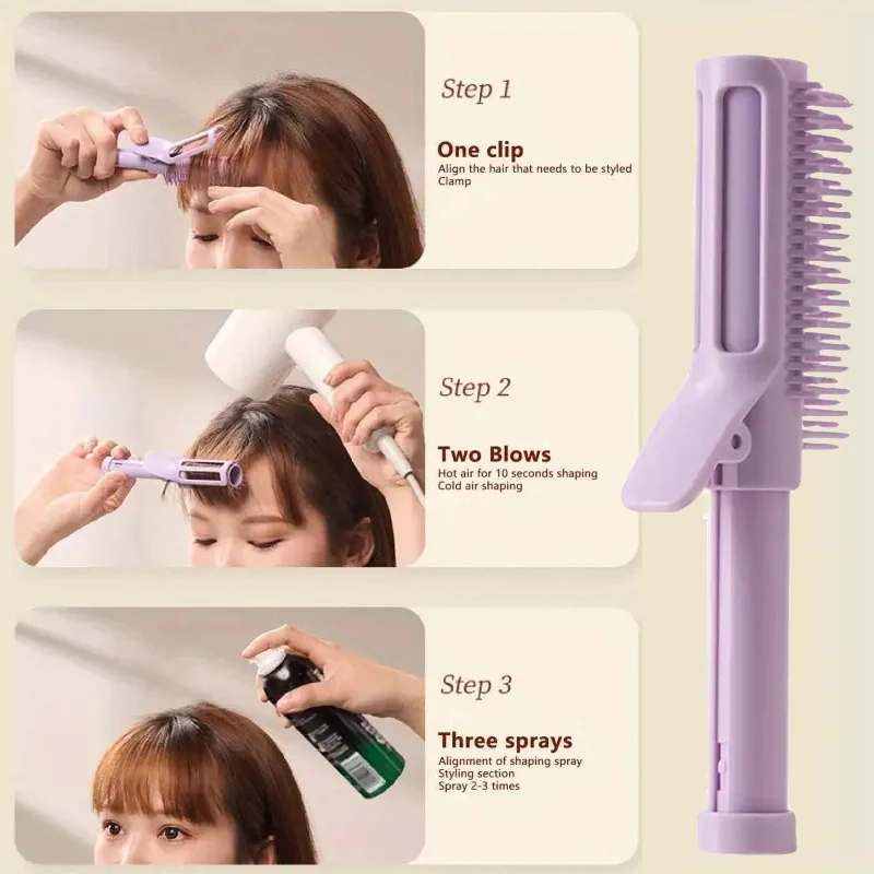 รากผมคลิป Retractable Hair Volumizing จัดแต่งทรงผมเครื่องมือปรับ Curling Comb Air Volume Hair Fluffy Curler Hairdressing หวี