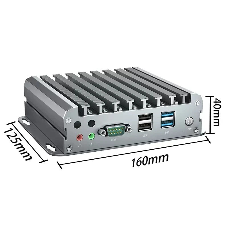 Tanie wentylatory Intel Celeron N2810 N2840 Mini PC ESXI AES-NI miękki Router HDMI VGA pfSense Firewall urządzenie mikrokomputer