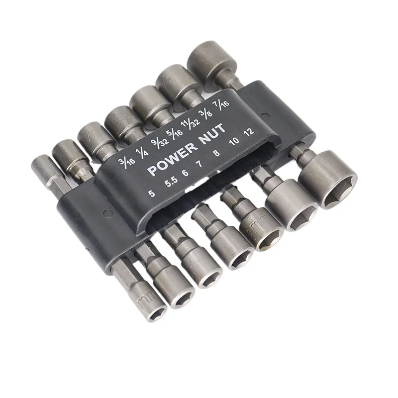 Hexagonal handle non-magnetic socket head hand drill electric screwdriver accessories 9/14 piece set batch head