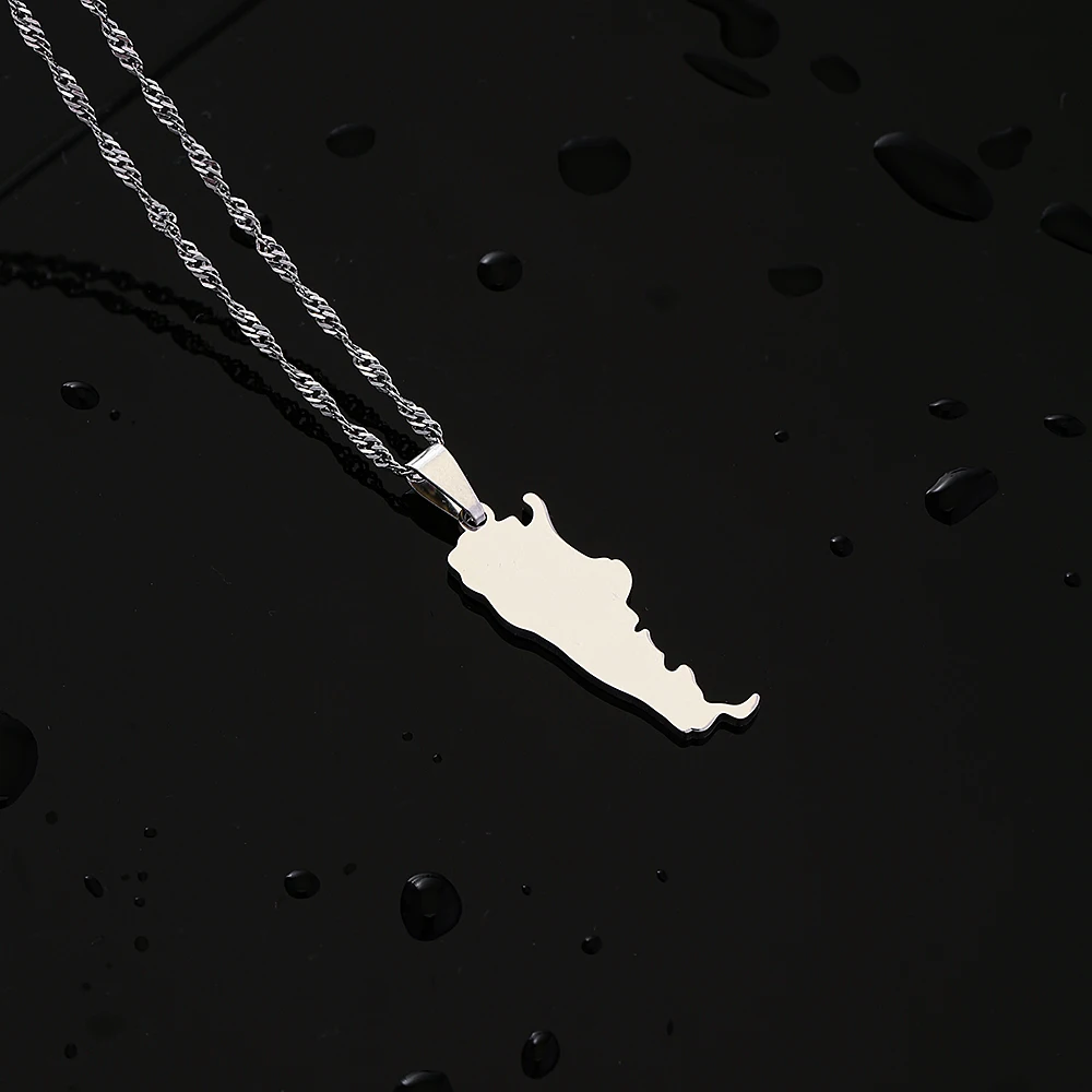 Mode Argentinien Karte Stadt Anhänger Halskette Edelstahl Männer Frauen Gold Farbe Ethnische Karten Schmuck Geschenk – Detail 9