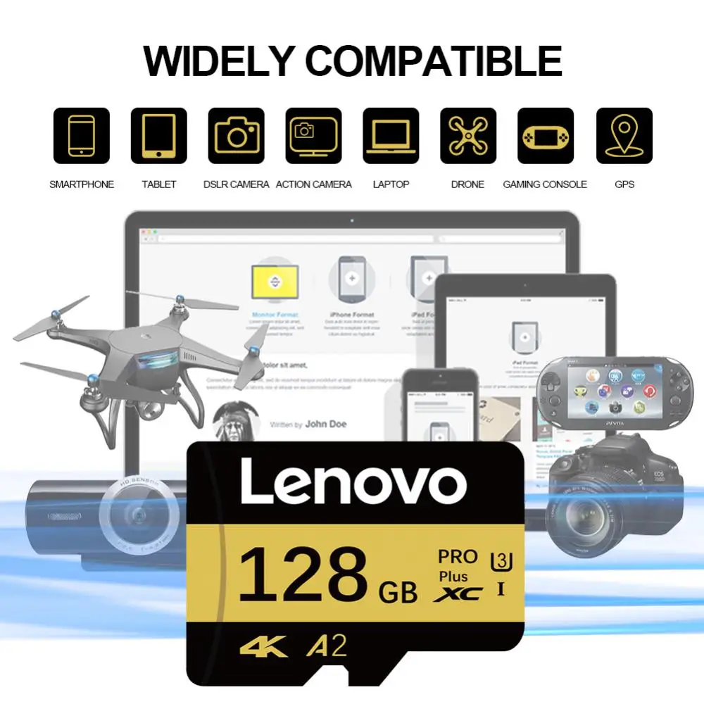 Lenovo Original 2TB High Speed Memory Card 128GB V60 1TB Mini SD Card 512GB TF SD Card 256GB TF Card For Phone/Computer/Camera
