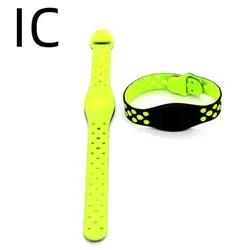 1 pz bellissimo 13.56MHz IC S50 orologio da polso in Silicone impermeabile leggi solo portachiavi NFC cinturino da polso RFID Tag braccialetto da polso