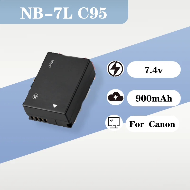 Rechargeable Camera Battery 7.4V 900mAh For Canon G10 G11 G12 SX30 IS PC1305 Digital Camera