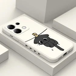 Sun Cat Phone Case For Xiaomi Redmi Note 13 12 12S 11 11S 10 10S 9 9S Pro Plus 4G 5G Liquid Silicone Cover