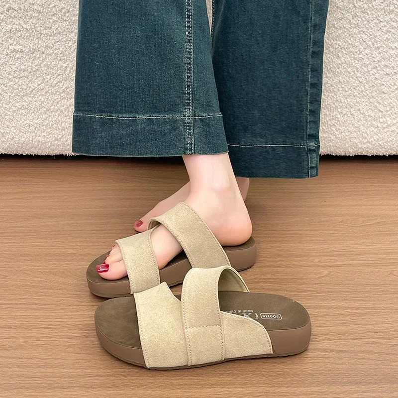 Festival Visiting Ladies Flat Slippers Anti Slip Practical Pretty Look for Holiday Visits and Daily Outdoor Leisure Walks