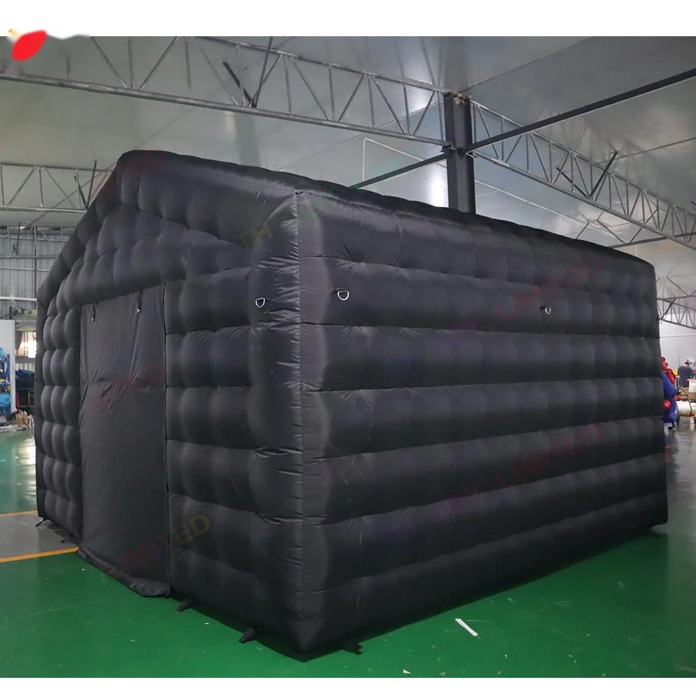 USA Promote Outdoor Activities 5x4m/6x4m Inflatable nightclub tent Commercial Black disco Cube Party Tent come with Blower