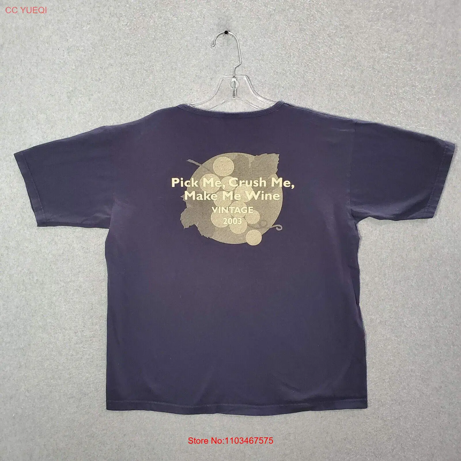 ВИНТАЖНАЯ женская рубашка Vin De Tevis 2003, большая синяя рубашка Dos Rios Ca Crush Me Make Wine