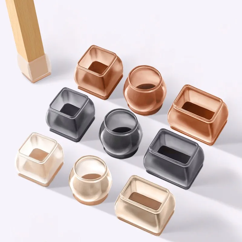 16pcs Silicone Chair Legs Non-Slip Pads Furniture Chair Leveling Feet Wood Floor From Scratches Protectors Mat Home Decor