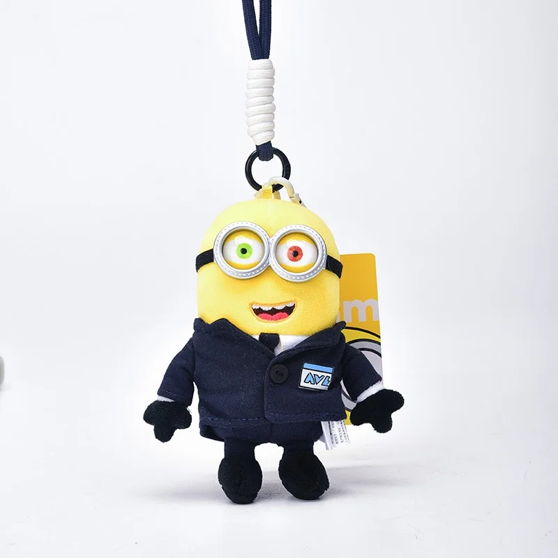 Anime Thief Daddy Minions Cartoon Characters Plush Toys Olympics Periphery Agents Keychain Backpack Car Pendant Doll Gift