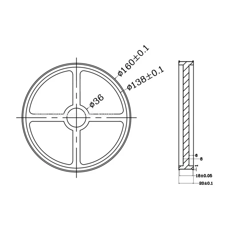 Imagem -04 - Alumínio Encoder Medidor Roda Roda Síncrona Comprimento Medindo Roda de Borracha Perímetro 500 mm Hole mm mm 10 mm 12 mm 15 mm