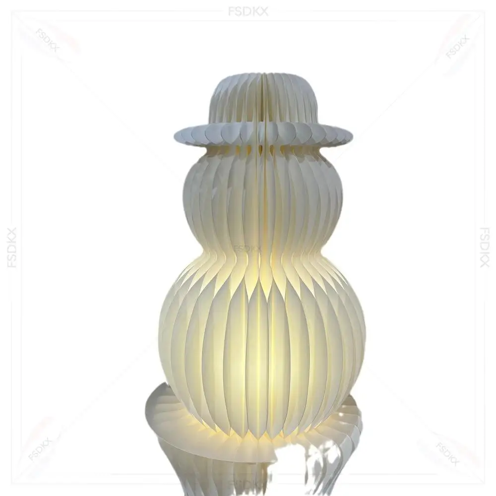 Eco-friendly Folding Honeycomb Paper Modern and Minimalist Design Table Lamp Collection Lighting Design