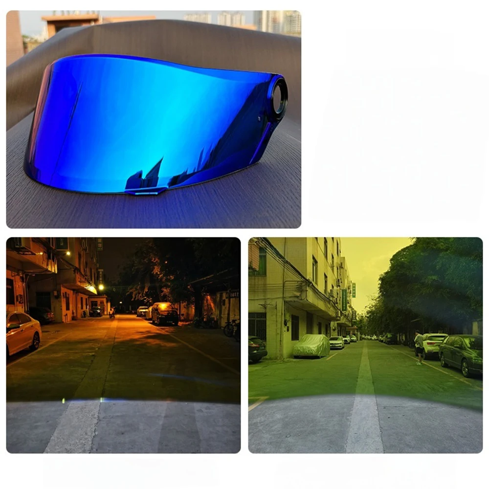 Fit for LS2 FF358 FF396 FF300 Helmet Visor Motorcycle Full Face Helmet Shield Lens Replacement Deep tea Silver Anti-UV Lens