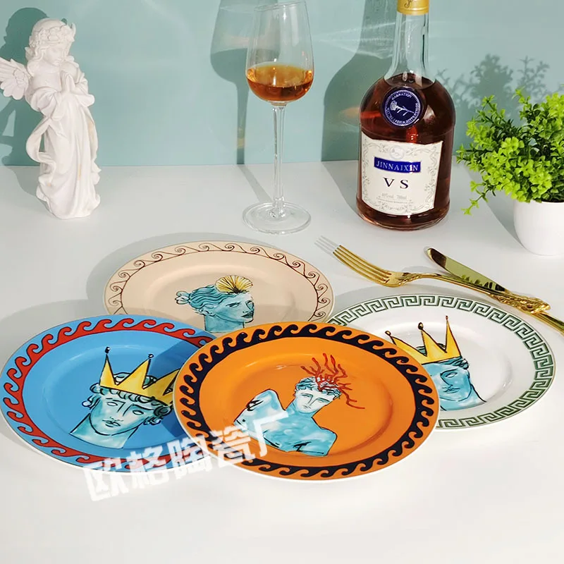 

Household Ceramic Teapot Coffee Cup Plate Set Durable Tableware for Daily Breakfast Tea Coffee Dining