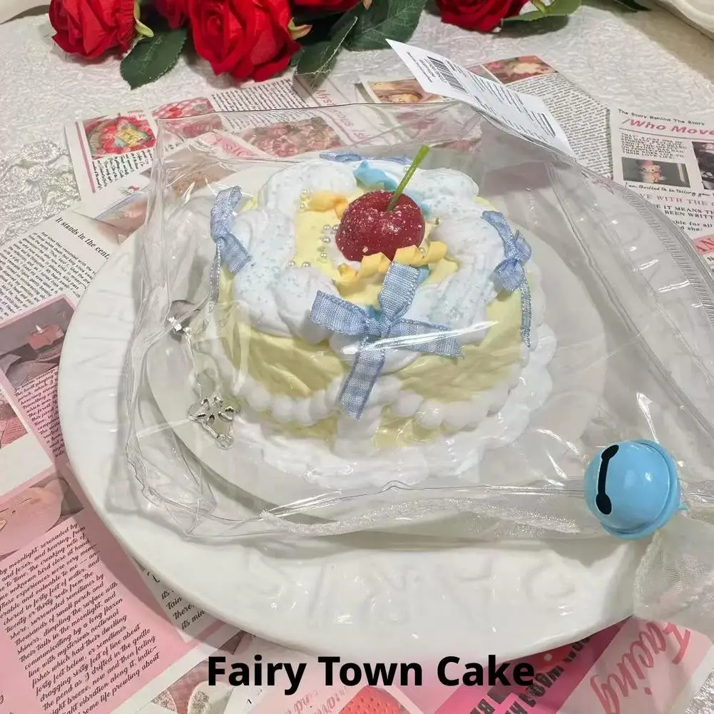 Simulation Cake Pinching Toy Slow Rebound Stress Relief Silicone Toys Creative Cartoon Cake Q Elastic Stress Relief Toys