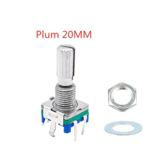 New Original EC11 Rotary Encoder with Switch Shank Length 15mm/20mm Plum Shank Half Shaft 20 Pulses Digital Signal Potentiometer