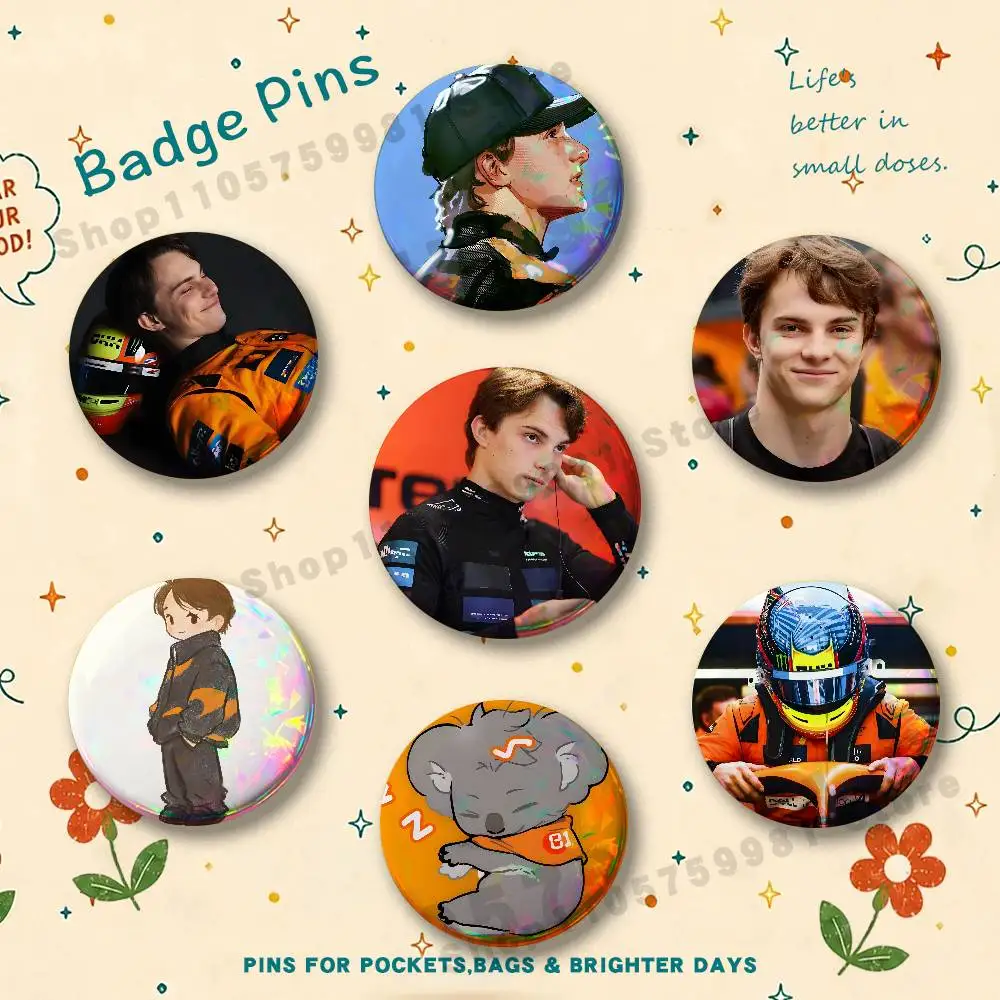 Calm Koala O-Oscar P-Piastri Badges Pins Button Custom Anime Role Old-school Brooches Cartoon Collar Gifts